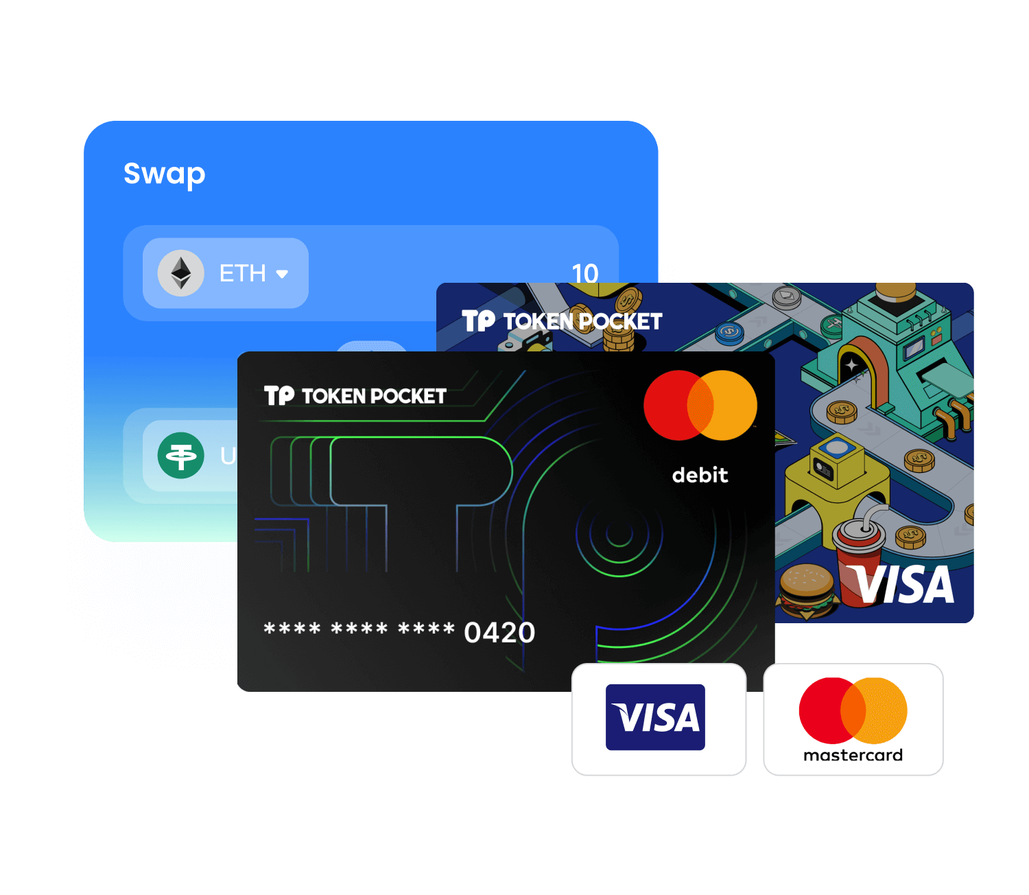 TokenPocket 閃兌服務資訊示意